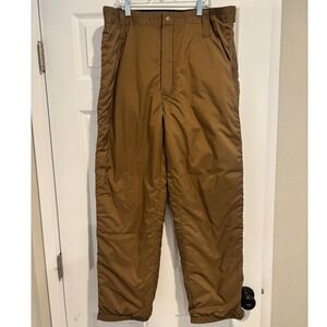 Beyond‎ Clothing Highloft Insulated Cold Weather Pants Coyote Brown Small